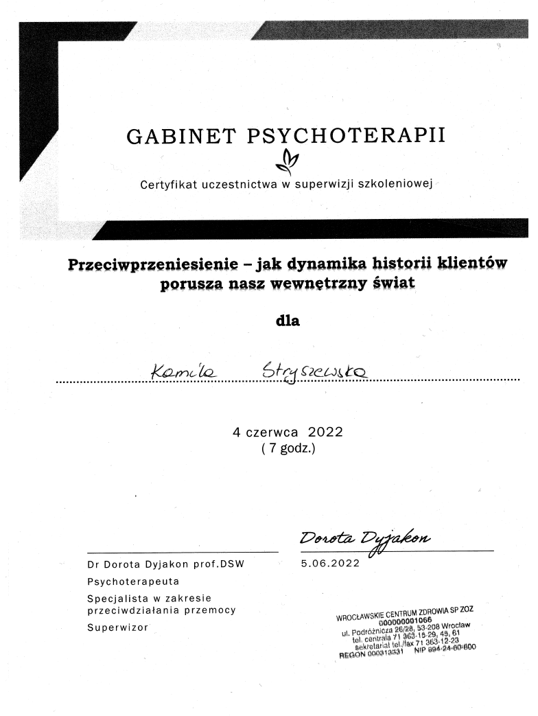 Certyfikat kwalifikacji zawodowych